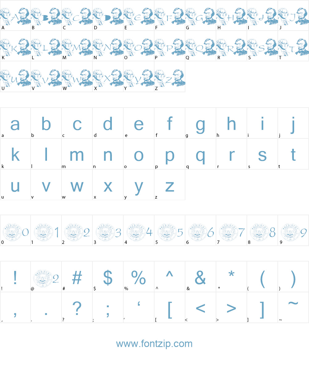 Prez Day Font Font Character